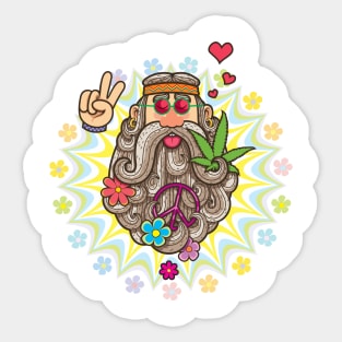 Hippie Sticker